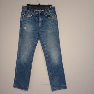 Martin + Osa straight leg distressed jeans